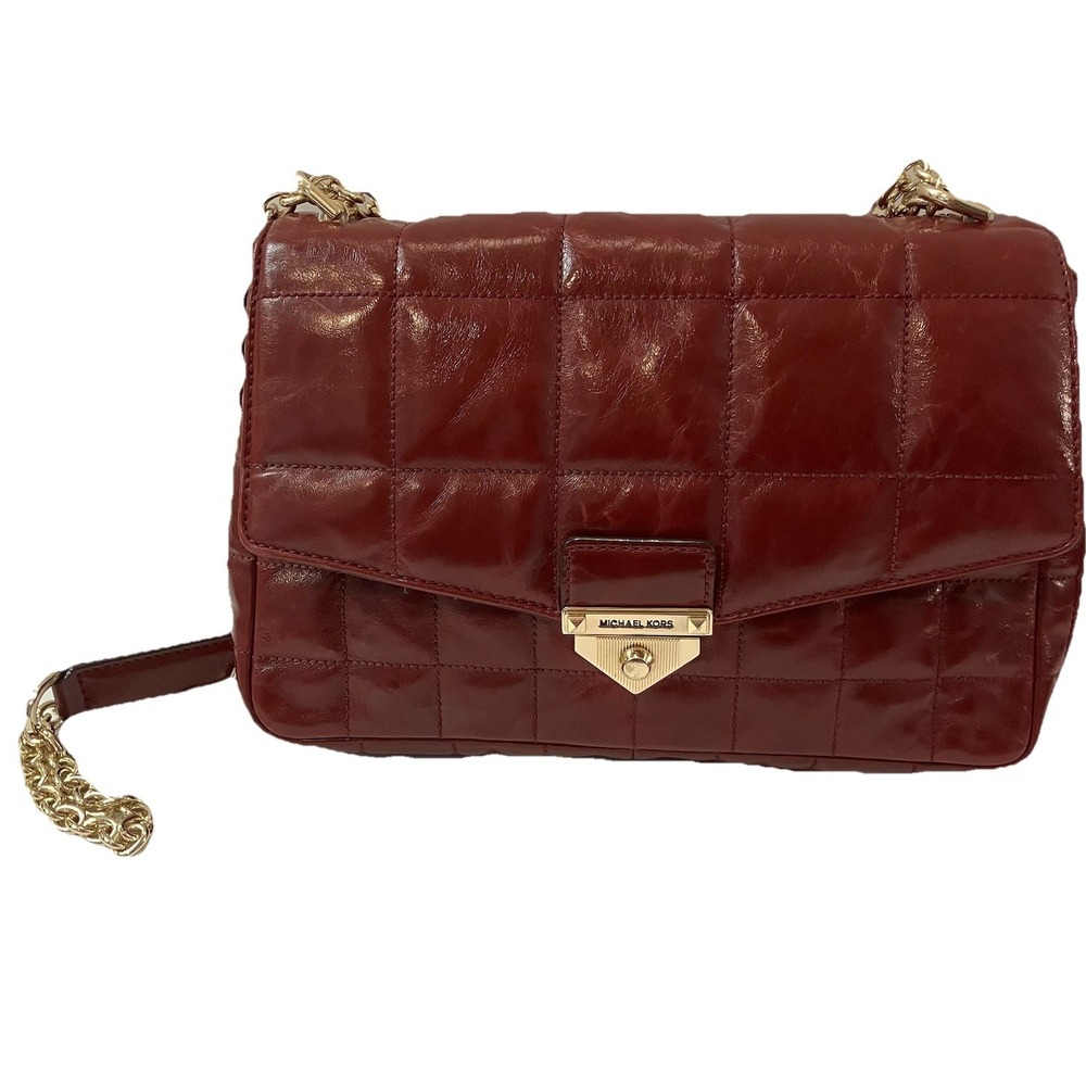 Michael Kors Soho Extra ‎ Large Quilted Crinkled Leather Shoulder Bag